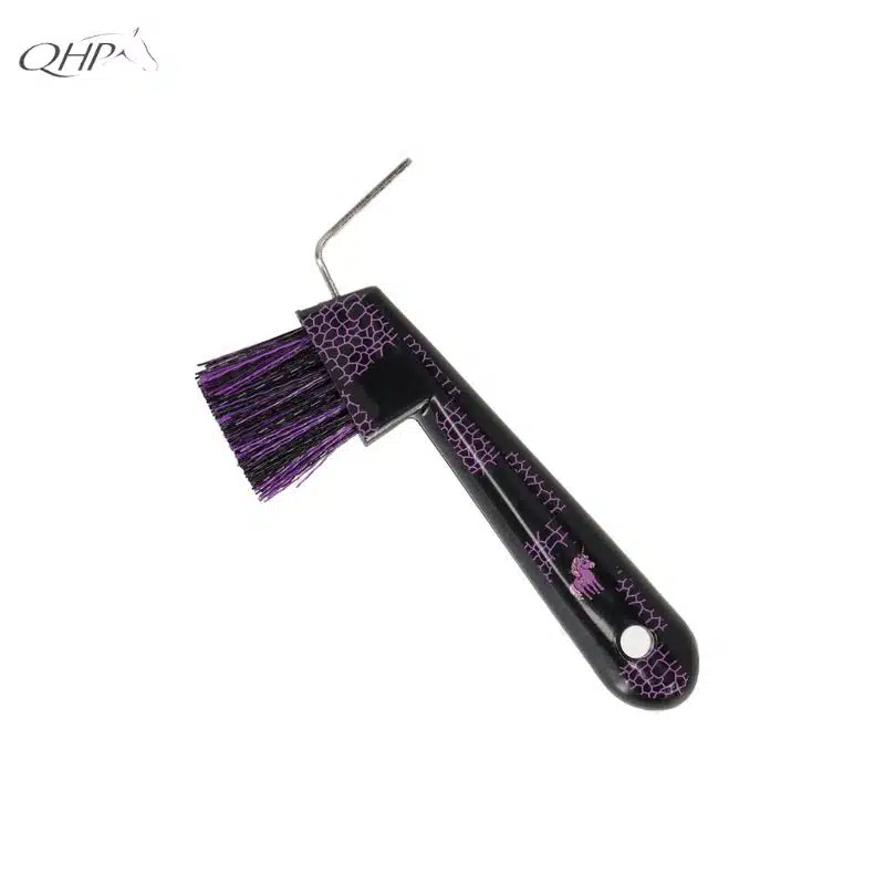 Cure pieds Lize noir et violet QHP 5601 Sellerie Equinoxe Shop Fuveau