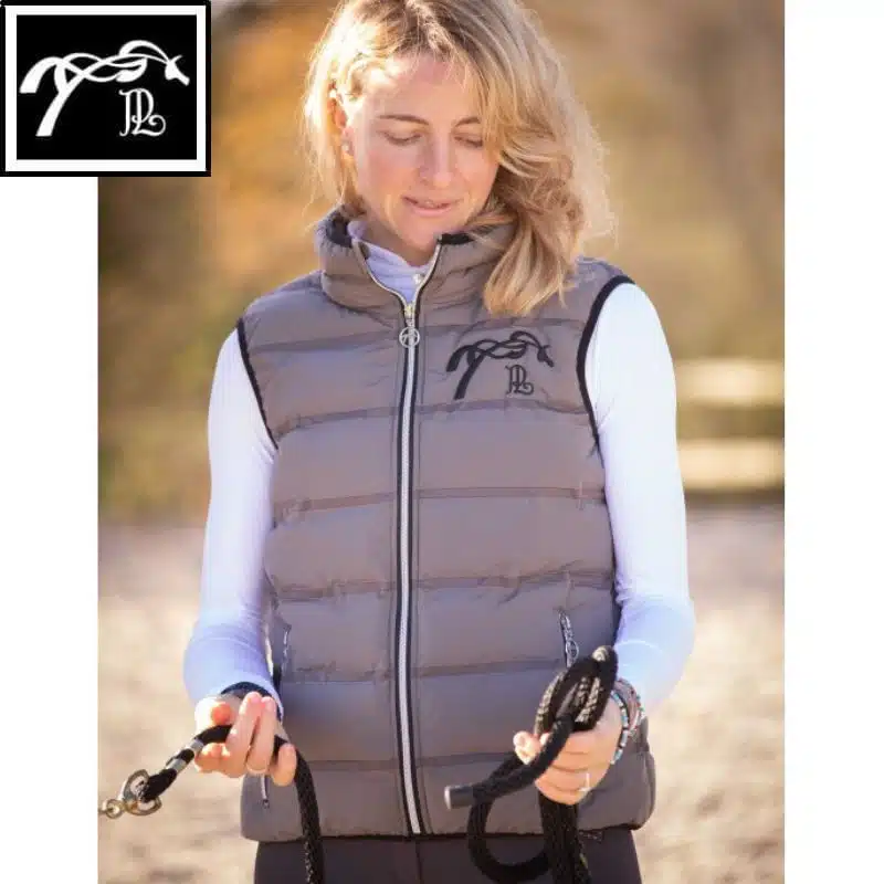 Doudoune sans manche Anouck gris 978825 PENELOPE COLLECTION AW25 SELLERIE EQUINOXE SHOP FUVEAU