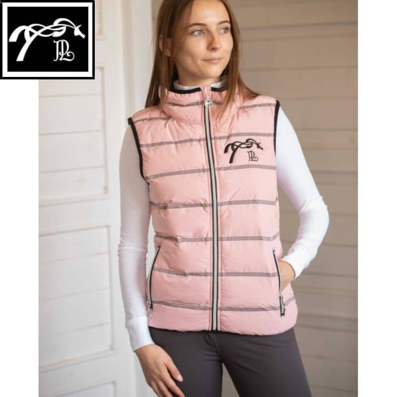 Doudoune sans manche Anouck rose 978825 PENELOPE COLLECTION AW25 SELLERIE EQUINOXE SHOP FUVEAU