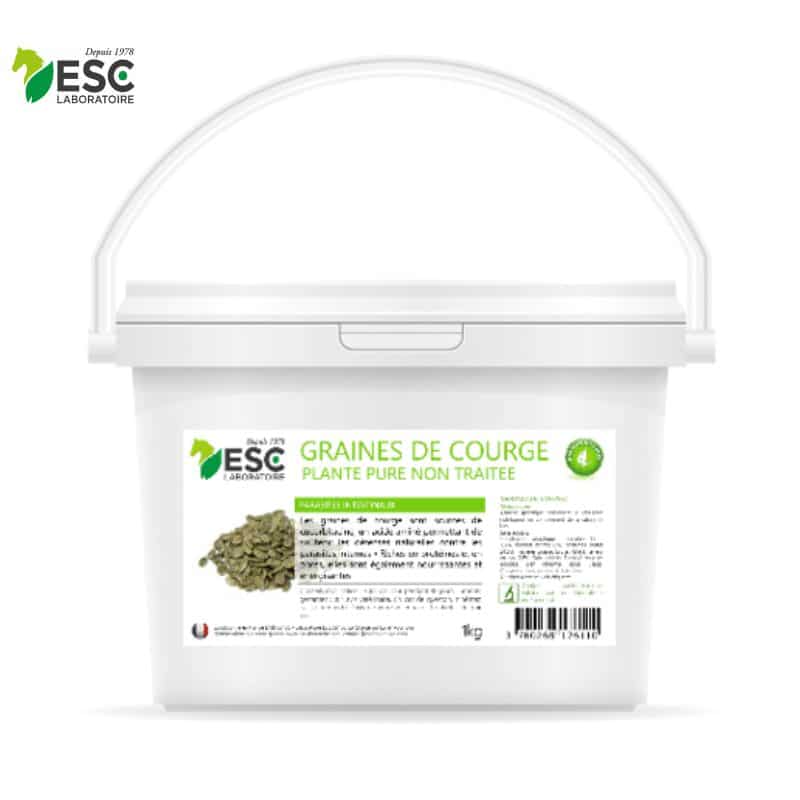 GRAINES DE COURGE Parasites intestinaux cheval ESC LABORATOIRE Sellerie Equinoxe Shop Fuveau