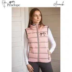 Gilet d'équitation sans manche Anouck rose 980012 PENELOPE COLLECTION AW25 SELLERIE EQUINOXE SHOP FUVEAU