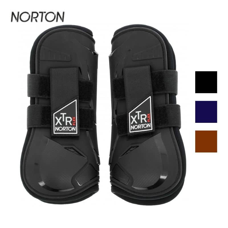 Guêtres NORTON XTR Flex à velcros protège tendons cheval 530677 Sellerie Equinoxe Shop Fuveau