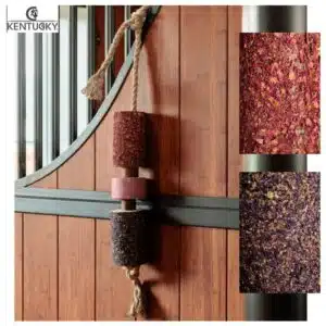 Jouet en bois relaxant pour cheval avec pierre à sel Kentucky Horsewear 52005 AIRWAYS Sellerie Equinoxe Shop Fuveau