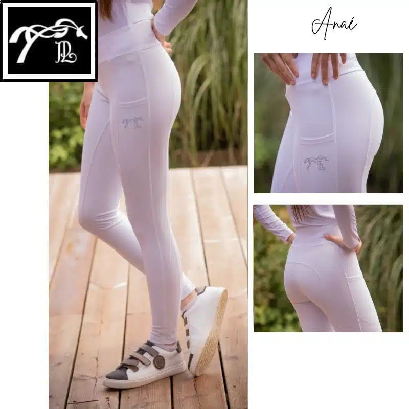 Legging d'équitation Anaé 979934 blanc Pénélope Store Sellerie Equinoxe Shop Fuveau
