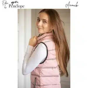 Doudoune d'équitation sans manche Anouck rose 980012 PENELOPE COLLECTION AW25 SELLERIE EQUINOXE SHOP FUVEAU