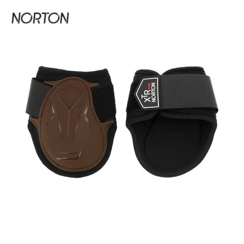 Protège-boulets NORTON XTR Flex à velcros choco cheval 530678 Sellerie Equinoxe Shop