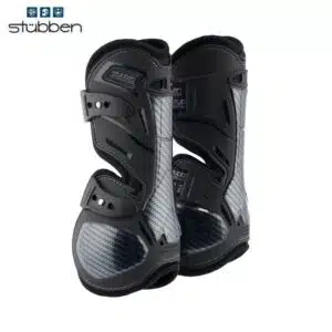 STÜBBEN TENDON BOOTS HYBRID CARBON Guêtres ouvertes flexibles noir cheval Sellerie Equinoxe Shop Fuveau