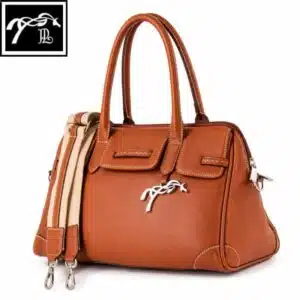 Sac Maëlys petit modèle cuir cognac Sac à Main Pénélope Maëlys Petit Modèle avec bandoulière amovible