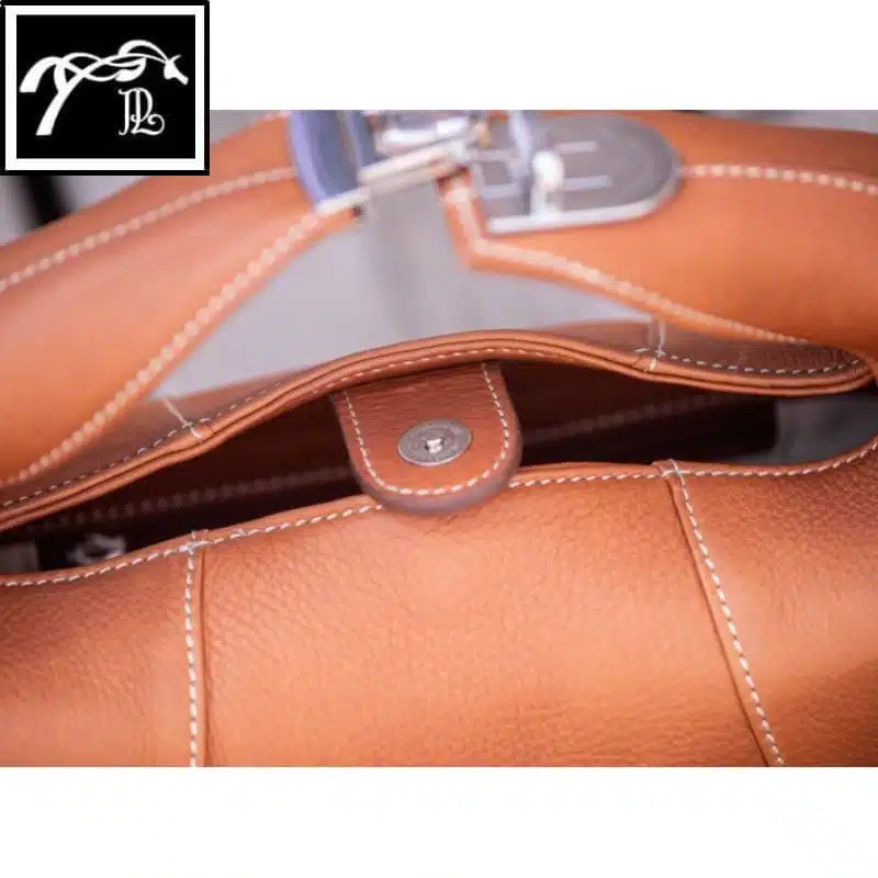 Sac à main Agathe Collection Pénélope cognac 936226014 Sellerie Equinoxe