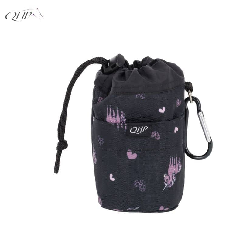 Sac de récompenses Lize noir et violet QHP 5606 Sellerie Equinoxe Shop Fuveau