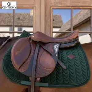 Tapis de Selle Velvet Mini Pearls Jumping 42750-74-SJ vert sapin Kentucky Sellerie Equinoxe Shop Fuveau