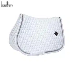 Tapis d'équitation Pad Glitter Band Blanc Argent 42730-42-SJ Kentucky Sellerie equinoxe