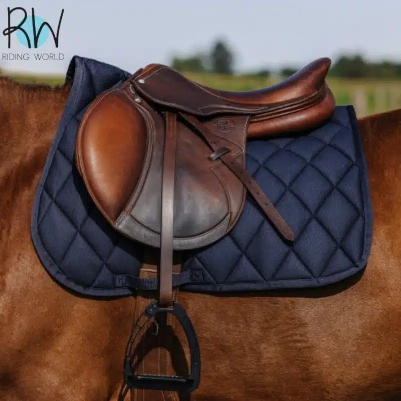 Tapis d'équitation School marine RIDING WORLD Sellerie Equinoxe Shop Fuveau