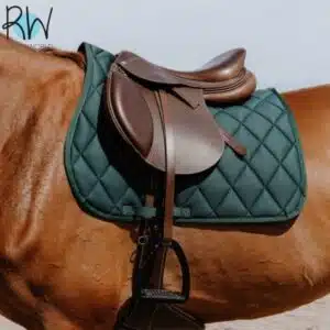 Tapis d'équitation School vert RIDING WORLD Sellerie Equinoxe Shop Fuveau