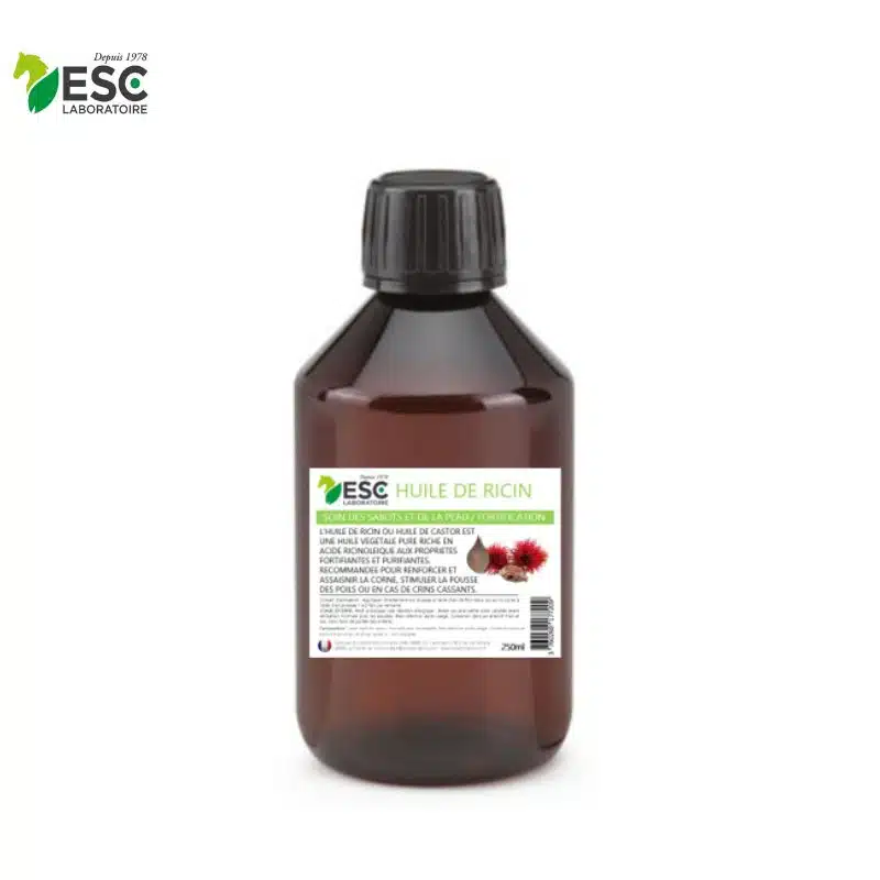 huile de ricin ESC LABORATOIRE renforcer et assainir la corne cheval Sellerie Equinoxe Fuveau