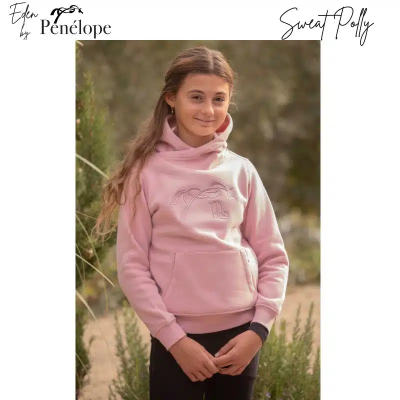 sweat d'équitation Polly 980304 rose Eden by Pénélope Store Sellerie Equinoxe Shop