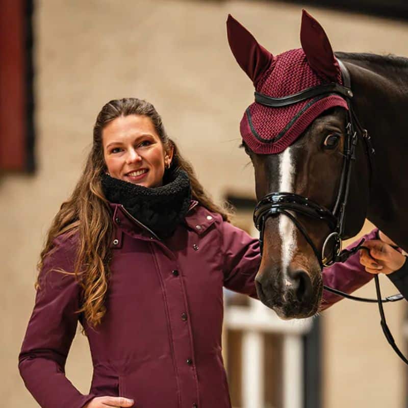 Cache cou Zahra noir collection hiver 25 QHP 8889 Sellerie Equinoxe Shop Fuveau