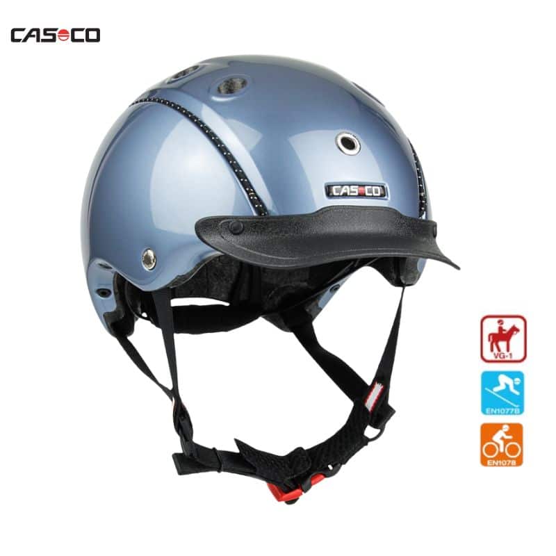 Casque d'équitation Choice Turnier blue grey CASCO Sellerie Equinoxe Shop Fuveau