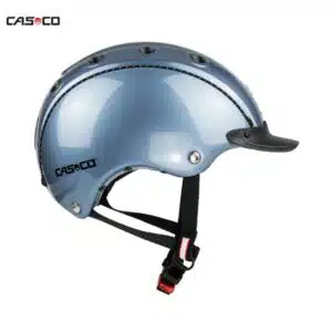 Casque d'équitation Choice Turnier blue grey Shiny CASCO Sellerie Equinoxe Shop Fuveau