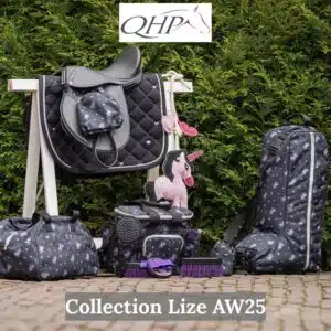 Collection Lize noir et violet Licorne AW25 QHP Sellerie Equinoxe Shop Fuveau
