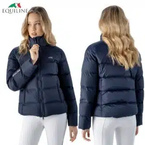 Doudoune d'équitation marine Equiline EQESATEK Sellerie Equinoxe Shop Fuveau