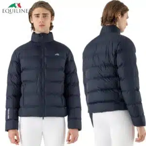 Doudoune matelassée EQRATEK marine Equiline EC018PQ10454 homme Sellerie Equinoxe Shop Fuveau