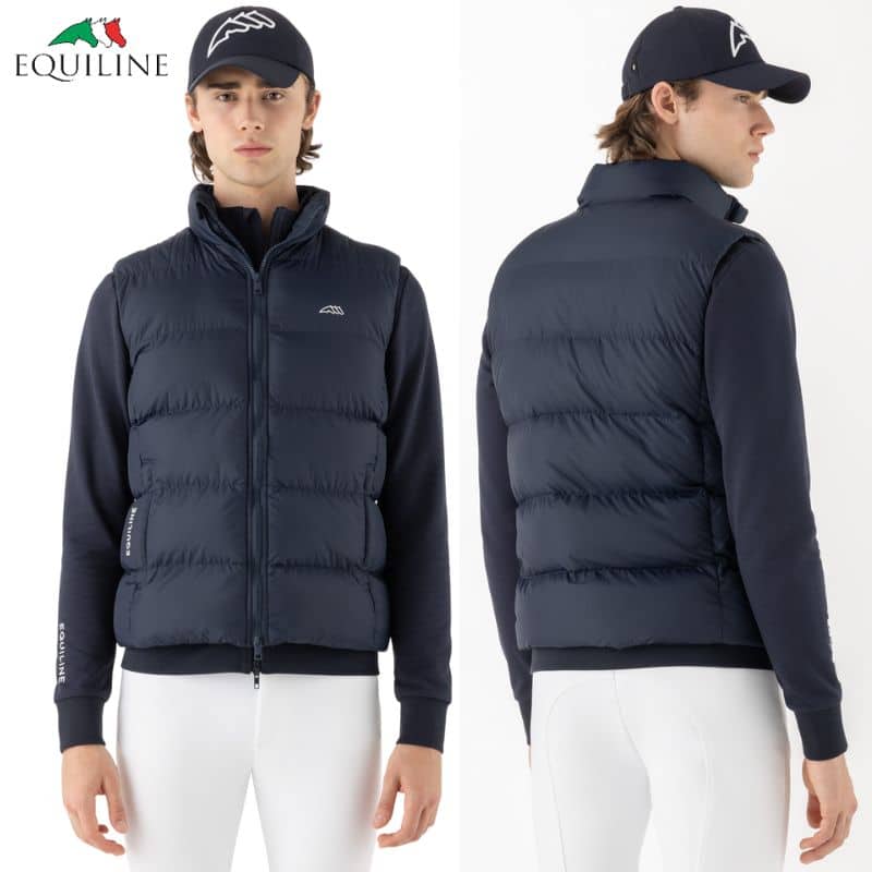 Doudoune sans manches EQCORTEK marine Equiline EC018PQ10453 homme Sellerie Equinoxe Shop Fuveau