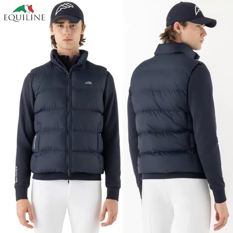 Doudoune sans manches EQCORTEK marine Equiline EC018PQ10453 homme Sellerie Equinoxe Shop Fuveau
