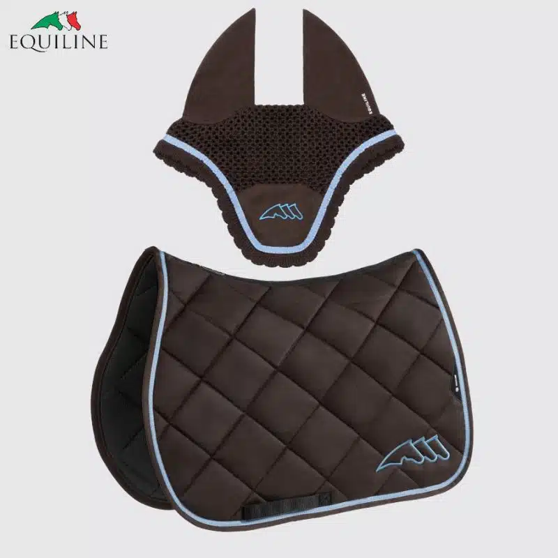 Ensemble Tapis et Bonnet EQCHROMA EC018PB11336 choco Sellerie Equinoxe Shop Fuveau