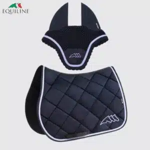 Ensemble Tapis et Bonnet EQCHROMA EC018PB11336 marine Sellerie Equinoxe Shop Fuveau