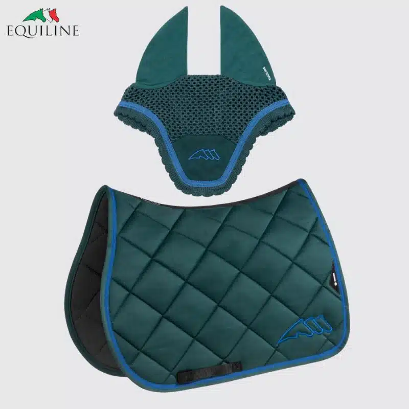 Ensemble Tapis et Bonnet EQCHROMA EC018PB11336 vert Sellerie Equinoxe Shop Fuveau