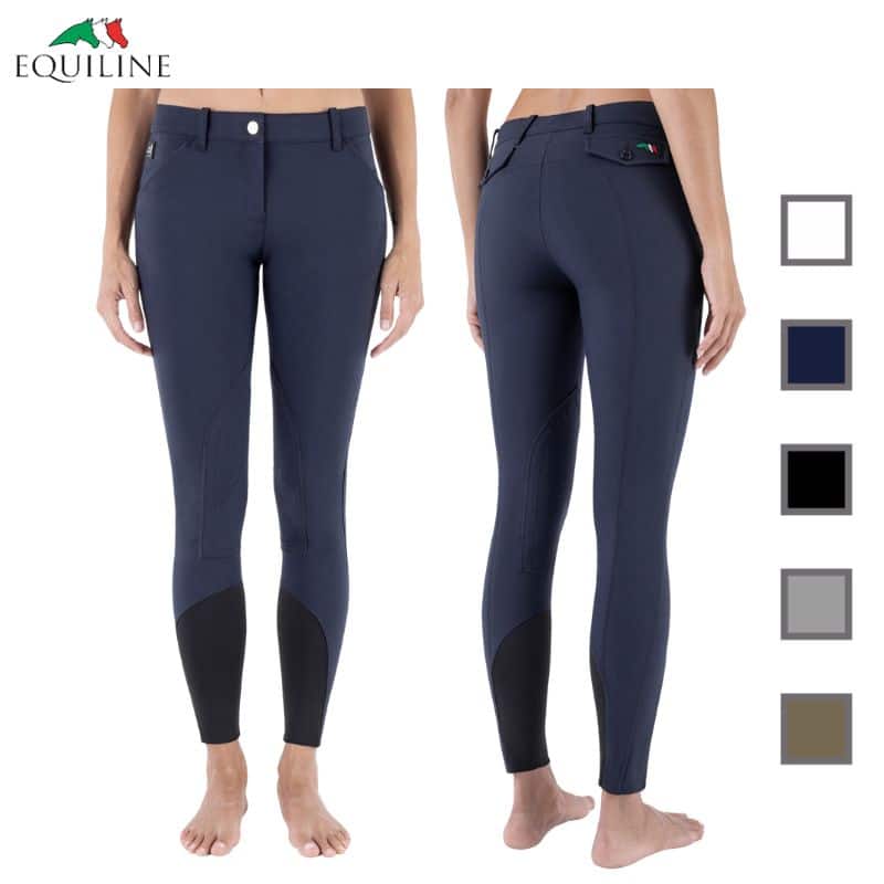 PANTALON Boston tissu coton Femme Equiline EC018PN08663 Sellerie Equinoxe Shop Fuveau