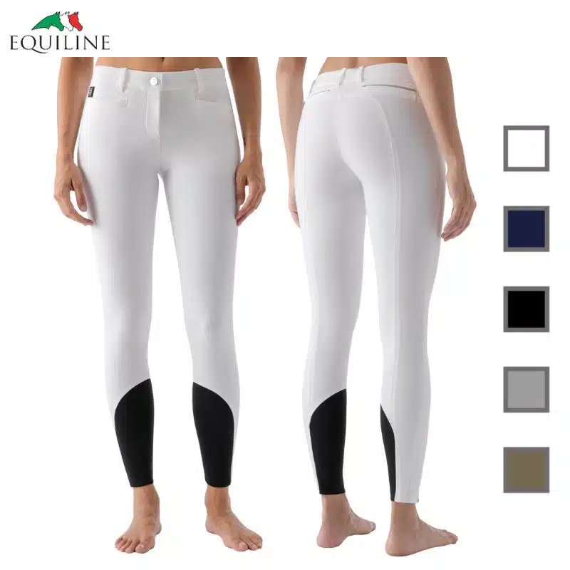 PANTALON GRIP GENOU ASH Femme Equiline EC018PN08698 Sellerie Equinoxe Shop Fuveau