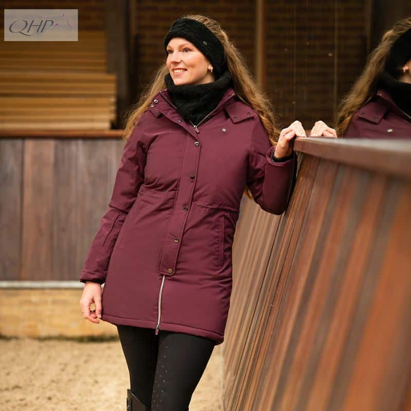 Parka d'hiver Maelynn prune collection AW25 QHP 8883 Sellerie Equinoxe Shop Fuveau