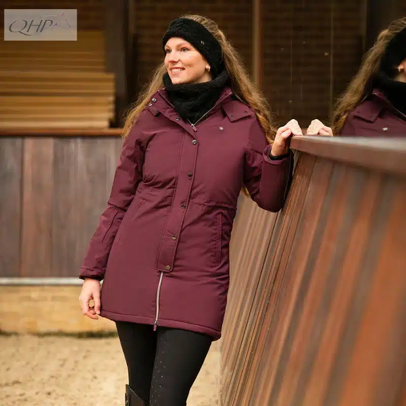 Parka d'hiver Maelynn prune collection AW25 QHP 8883 Sellerie Equinoxe Shop Fuveau