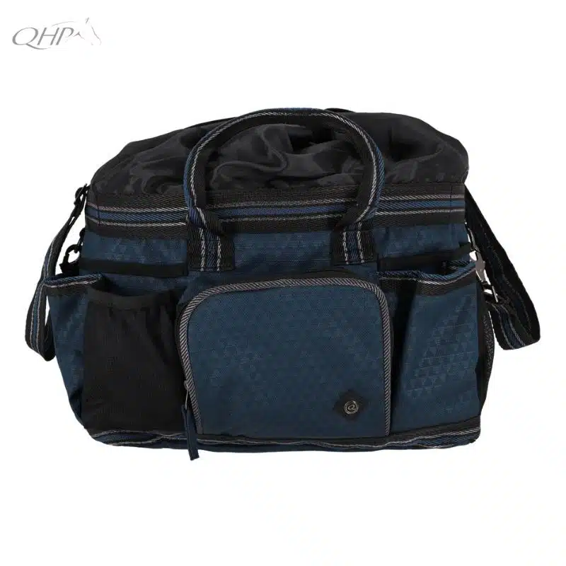 Sac de pansage QHP AW25 5588 bleu canard collection Sellerie Equinoxe Shop Fuveau