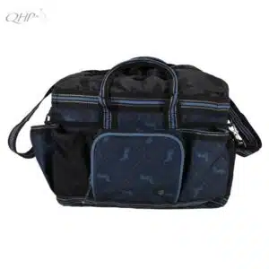 Sac de pansage QHP AW25 5588 marine ciel collection Sellerie Equinoxe Shop Fuveau