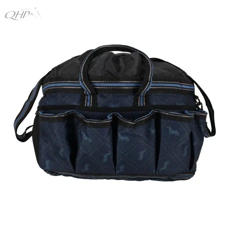 Sac de pansage QHP AW25 5588 marine collection Sellerie Equinoxe Shop Fuveau