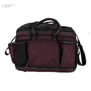 Sac de pansage QHP AW25 5588 prune collection Sellerie Equinoxe Shop Fuveau