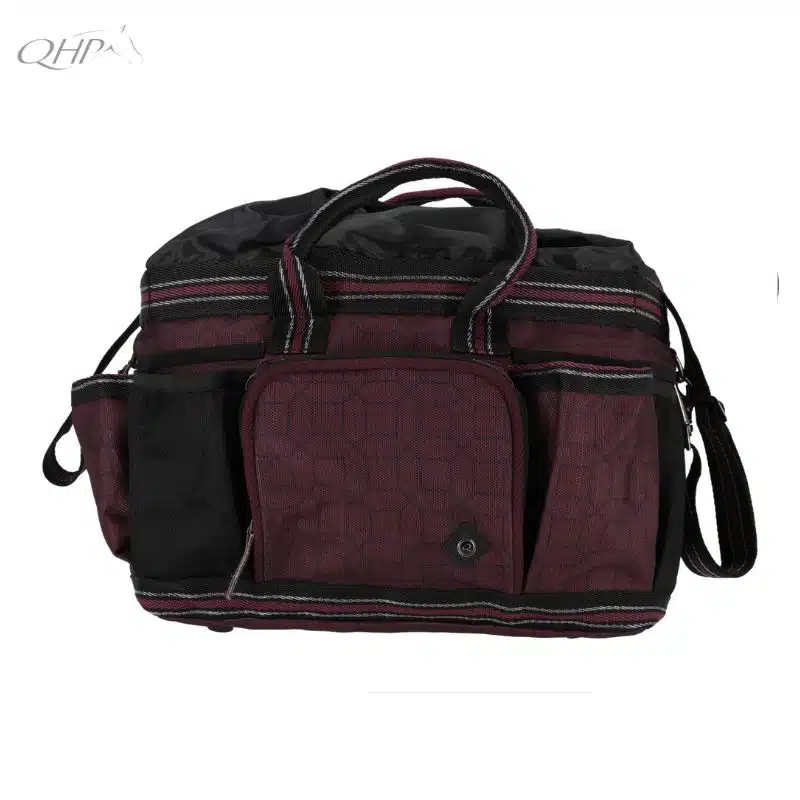 Sac de pansage QHP AW25 5588 prune collection Sellerie Equinoxe Shop Fuveau