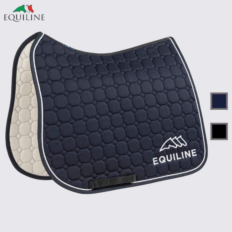TAPIS DE DRESSAGE AVEC LOGO OUTLINE EQUILINE EC018PB01042 noir Sellerie Equinoxe Shop