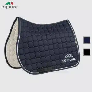 TAPIS DE SELLE AVEC LOGO OUTLINE EQUILINE EC018PB01042 Sellerie Equinoxe Shop Fuveau