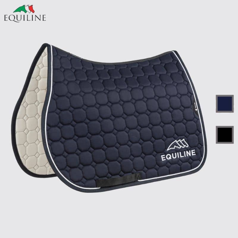 TAPIS DE SELLE AVEC LOGO OUTLINE EQUILINE EC018PB01042 Sellerie Equinoxe Shop Fuveau