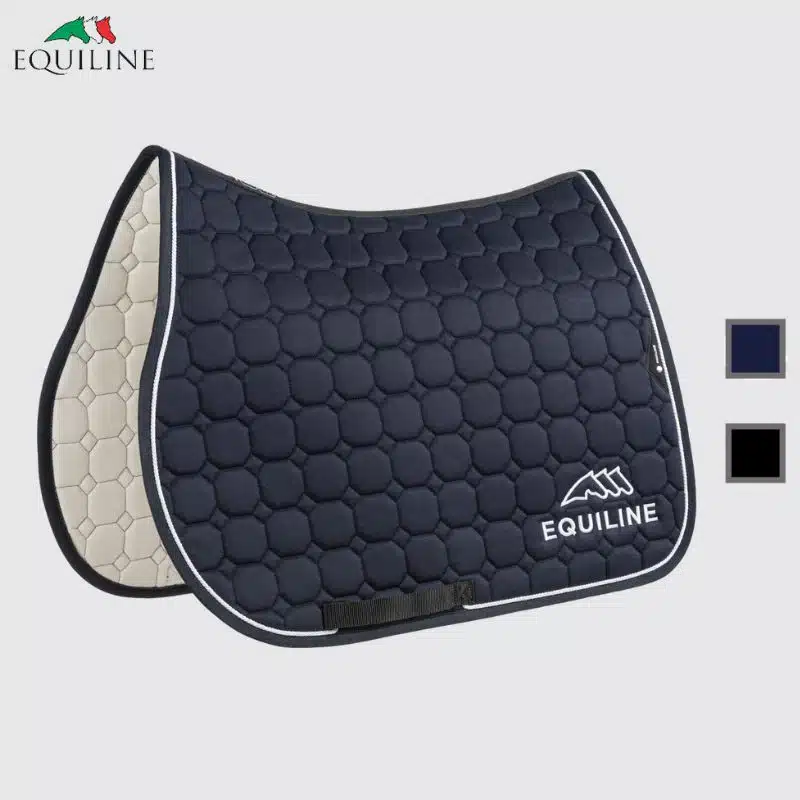 TAPIS DE SELLE AVEC LOGO OUTLINE EQUILINE EC018PB01042 Sellerie Equinoxe Shop Fuveau