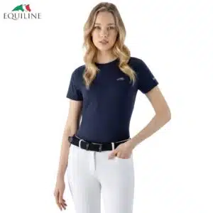 Tee-Shirt EQBEREK Femme marine Equiline EC018PH00601 Sellerie Equinoxe Shop