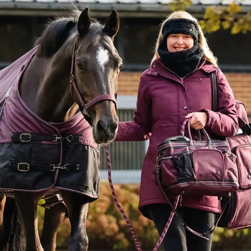 Tour de cou Zahra collection AW25 noir QHP 8889 Sellerie Equinoxe Shop Fuveau