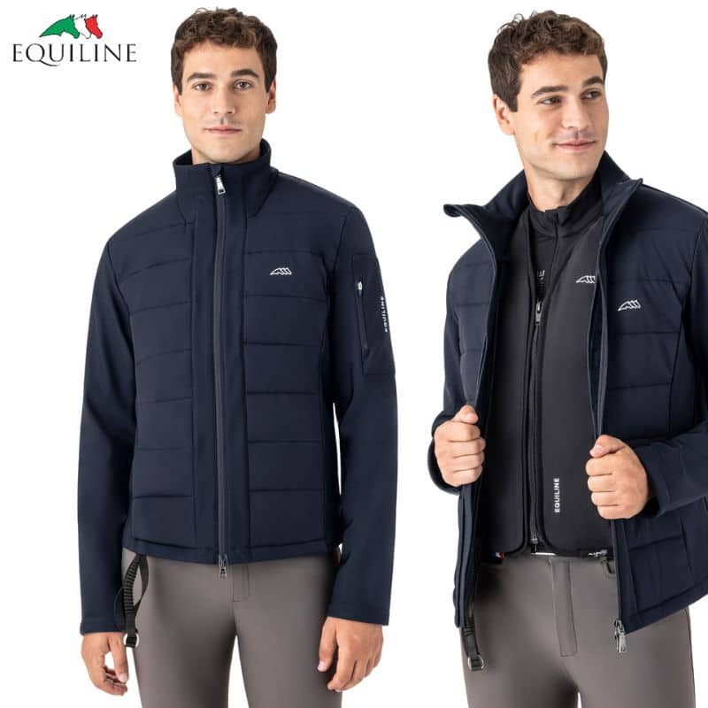 VESTE SOFTSHELL EXOT HOMME COMPATIBILE AIR BAG Equiline EC018PR09534 Sellerie Equinoxe Shop Fuveau