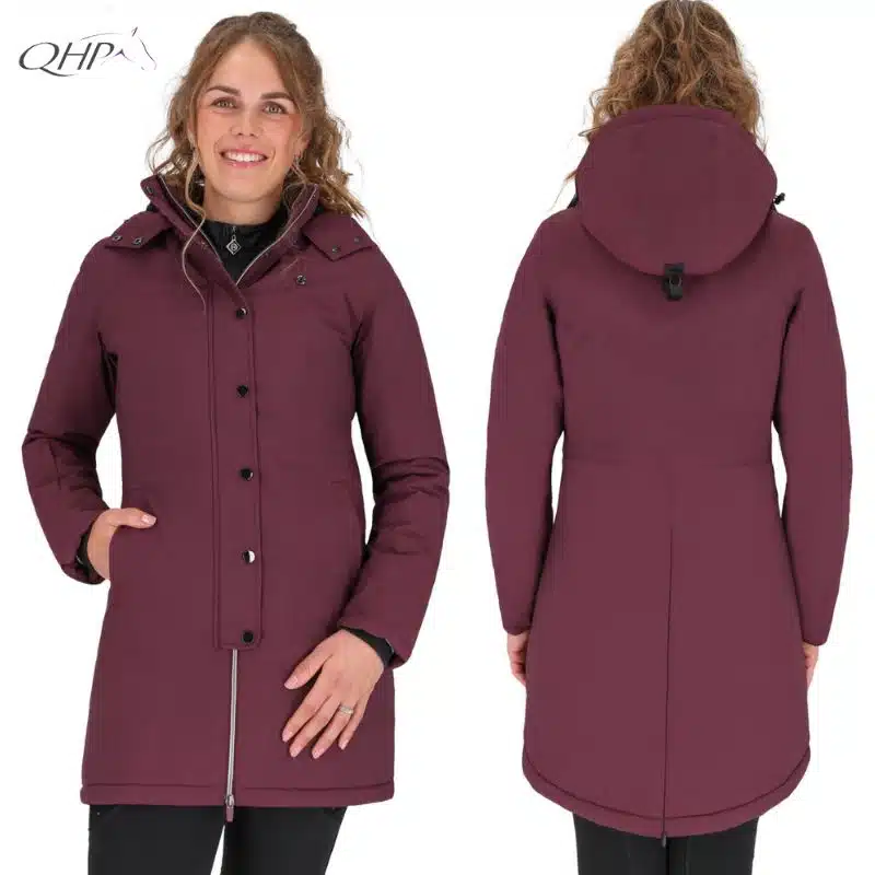 Veste d'hiver Maelynn prune collection AW25 QHP 8883 Sellerie Equinoxe Shop Fuveau