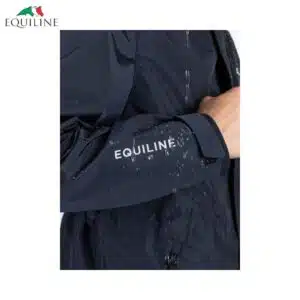Veste imperméable unisexe EQREVEK marine waterproof Equiline EC018PQ10110 Sellerie Equinoxe Shop Fuveau