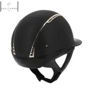 Casque Soazy Noir Mat Rose gold EQUITHÈME 911973 Sellerie Equinoxe Shop Fuveau